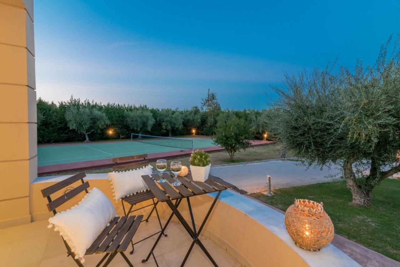 Astarte Villas - Istar Villa With Tennis Court Μαχαιράδο Εξωτερικό φωτογραφία